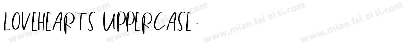 LOVEHEARTS UPPERCASE字体转换